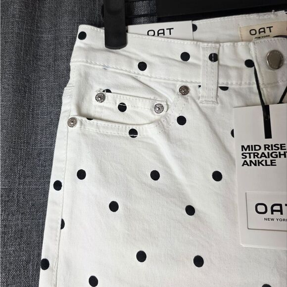 NWT- OAT NEW YORK Polka-Dot Jeans - Picture 3 of 10